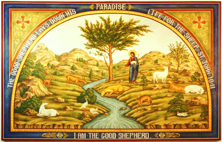 “Christ in the Harmony of Creation,” by Christina DeMichelle St. Andrew’s Orthodox Church, Riverside, California